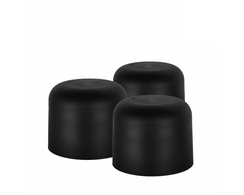 Подставка для шапки, пластиковая, черная, 3 шт