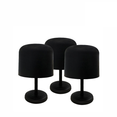 Подставка для головного убора, шапок, цвет черный, 3 шт