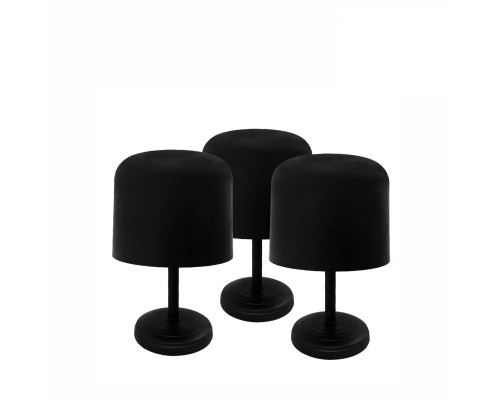 Подставка для головного убора, шапок, цвет черный, 3 шт