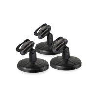 Подставка черная ZM-02RMIC кронштейн для ручного микрофона до 3,4 см, 3 шт