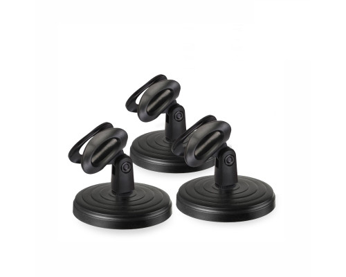 Подставка черная ZM-02RMIC кронштейн для ручного микрофона до 3,4 см, 3 шт