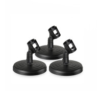 Подставка ZM-02MIC-B держатель бочонок для микрофона до 3,4 см, цвет черный, 3 шт