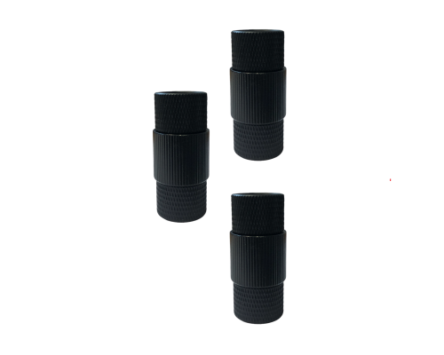 Переходник с резьбы 5/8"(F) на резьбу 5/8"(F) черный, 3 шт