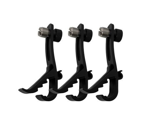 Резьбовой держатель для микрофона зажим с креплением на барабан, резьба 5/8, 3 шт