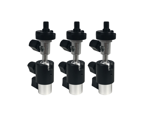 Быстросъемный шарнирный адаптер на штатив, резьба 3/8, 1/4 и крепление в паз, 3 шт