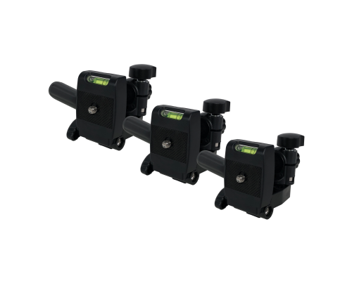 Штативная поворотная площадка с уровнем для трипода, внутренняя и внешняя резьба 1/4, 3 шт