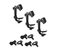 Держатель микрофона ударной установки c 3 креплениями, 3 комплекта