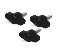 Крепежный винт барашек с резьбой М5 длиной резьбы 15 мм(M5x15), 3 шт