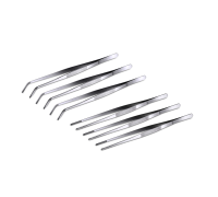 Пинцеты для террариума, для рептилий, изогнутый и прямой длинные 25 см, по 3 шт