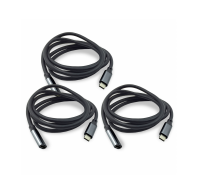 Кабель USB Type-c, удлинитель 1.5 м, черный, 3 шт