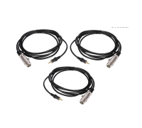 Кабель XLR-Jack 3.5, 2 метра, для микрофона, 3 шт