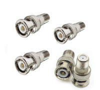 Переходник гнездо F (мама) - штекер BNC (папа), 5 шт