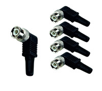 Разъем штекер BNC (папа)  под винт с колпачком, угловой, 5 шт