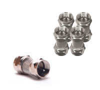 Переходник штекер F (папа) - штекер F (папа), 5 шт