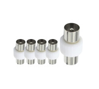 Переходник штекер TV (папа) - штекер TV (папа), 5 шт