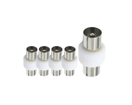 Переходник штекер TV (папа) - штекер TV (папа), 5 шт