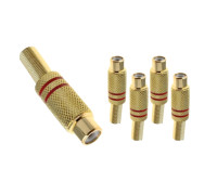 Разъем гнездо RCA (мама) под винт с пружиной, 5 шт