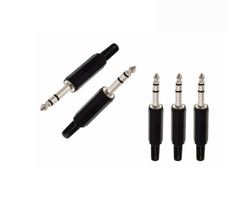 Разъем штекер 6.3 мм стерео jack (папа), 5 шт