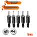 Разъем штекер mini-jack 3.5 мм 4-pin (папа), 5 шт