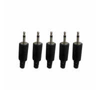 Разъем штекер micro- jack 2.5 мм (папа) моно (2 pin), пластик, 5 шт