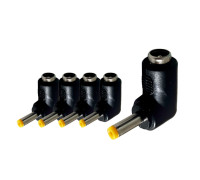 Переходник DC гнездо 5,5/2,5 мм (мама) - штекер 4,8/1,7 мм (папа), угловой, 5 шт