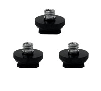 Адаптер под крепление "холодный башмак" с переходником 1/4"(F) - 3/8"(M), 3 шт.