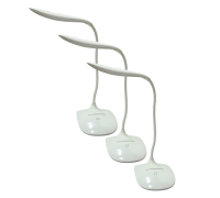 Настольная LED лампа на аккумуляторе, светильник с 3 режимами яркости на гибкой основе, 3 шт