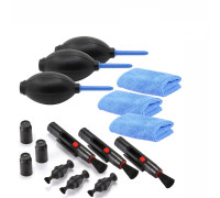 Набор для чистки оптики 3 в1: карандаш, салфетка, воздуходувка, 3 шт