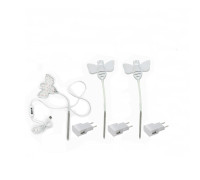 Гибкая светодиодная фитолампа для растений "пчелка", 3 режима света, с адаптером питания, 3 шт