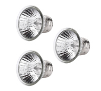 Ультрафиолетовые, греющие лампы для террариума Е27, 25вт, UVA+UVB, маленькие, 3шт