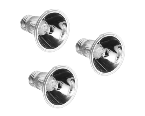 Ультрафиолетовые, греющие лампы для террариума Е27, 50Вт, UVA+UVB, большие, 3шт