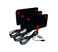 Телевизионная антенна для цифрового ТВ, компактная HDTV антенна без усилителя, черная, 3 шт