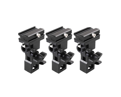 Держатель для вспышки и зонта, зажим тип E с холодным башмаком, 3 шт