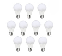 Лампа светодиодная E27/4000К/5 Вт, форма груша, 10 шт