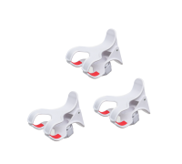 Прищепка белая для фитолампы для шарового крепления диаметром 1.6 см, 3 шт