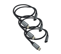 Кабель USB Type-c, удлинитель 0.5 м, черный, 3 шт