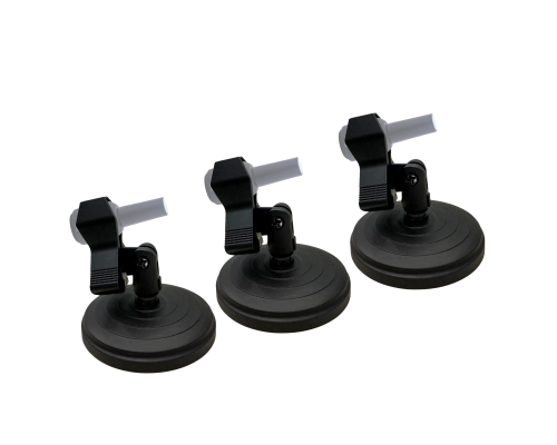 Подставка ZM-02LAK держатель лака для ногтей, цвет черный, 3 шт