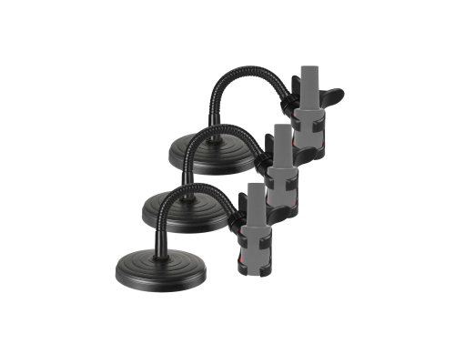 Гибкая подставка ZM-02G10-LAK держатель для лаков, цвет черный, 3 шт