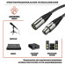 Кабель для микрофона XLR (M) - XLR (F), 1.5 м, 3 шт