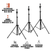 Напольный штатив FST-MAN тренога для учебной головы манекена, 3 шт