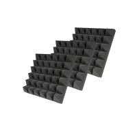 Звукоизоляция для студии, акустический поролон, черный, 3 шт