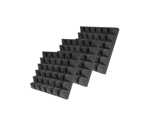 Звукоизоляция для студии, акустический поролон, черный, 3 шт