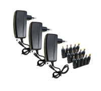 Блок питания 12V 2A 5.5x2.5 с адаптерами, 3 комплекта