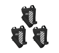 Велосумка на раму VB-01, сумка для велосипеда дорожная, черная, 3 шт