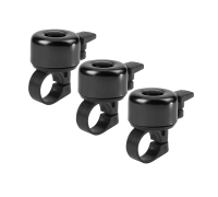 Звонок на велосипед VZV-01, черный, 3 шт