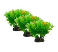 Растение искусственное, декор для аквариума, Людвигия зеленая, 3 шт