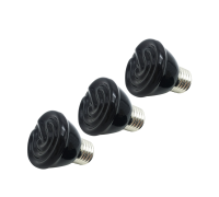 Нагревательная керамическая лампа для террариума, маленькая, 100 Вт, 3 шт