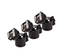 Комплект крепления для камер на штатив: 3 адаптера PAZ-14 и 3 шарнирных крепления с резьбой 1/4