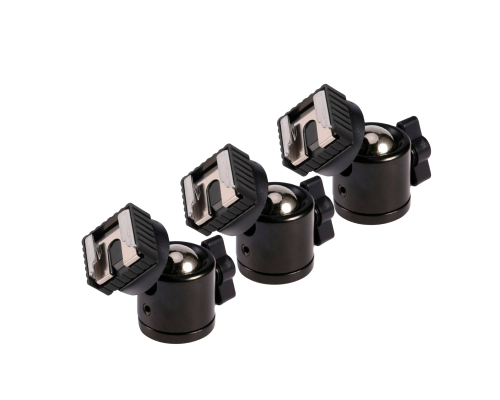 Комплект крепления для камер на штатив: 3 адаптера PAZ-14 и 3 шарнирных крепления с резьбой 1/4