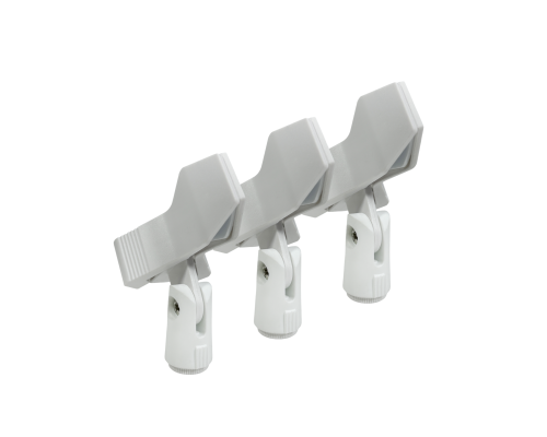 Держатель для микрофона «прищепка», резьба 3/8, цвет белый, 3 шт